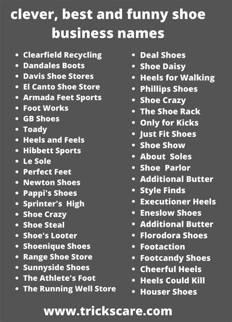 funny fake shoe names|shoe name generator.